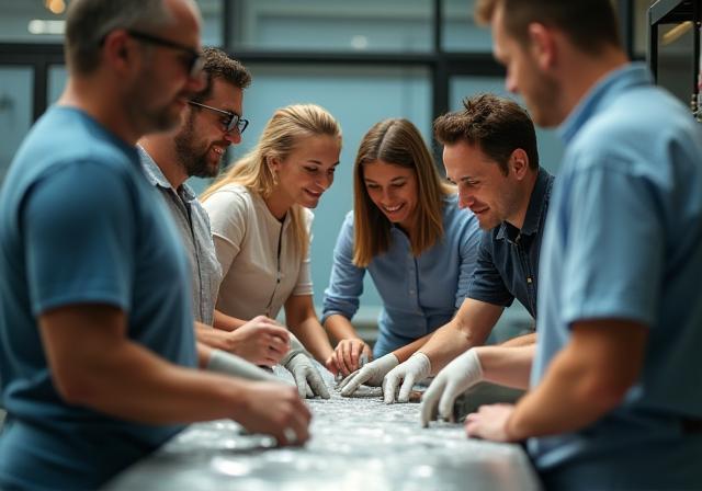 Team Lavaggio Perfetto al lavoro